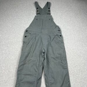 Patagonia All Seasons Hemp Canvas Bib Overalls Womens Medium Plume Grey 56420
